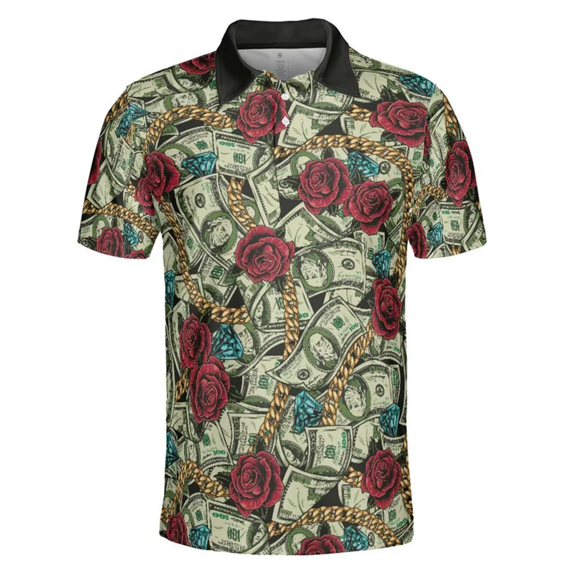 Summer Green Clothing - Vintage Streetwear Polo Shirts For Men