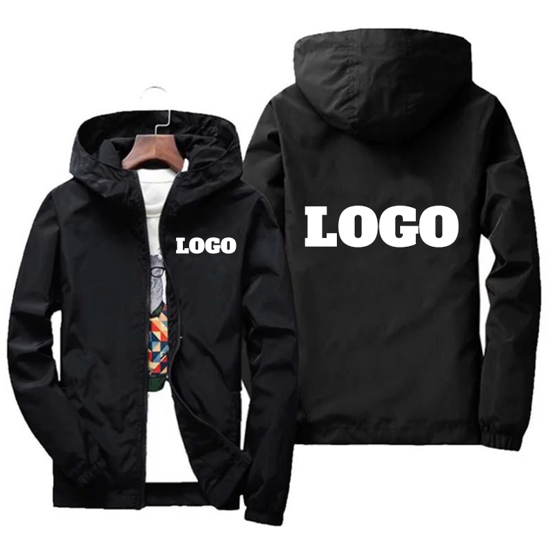 Summer Green Clothing - Custom Brand Logo Autumn Jacket Men