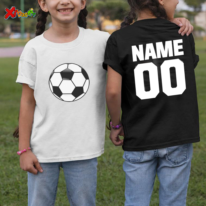 Summer Clothing Names - Kids TShirt Football 2021 Boys Girls