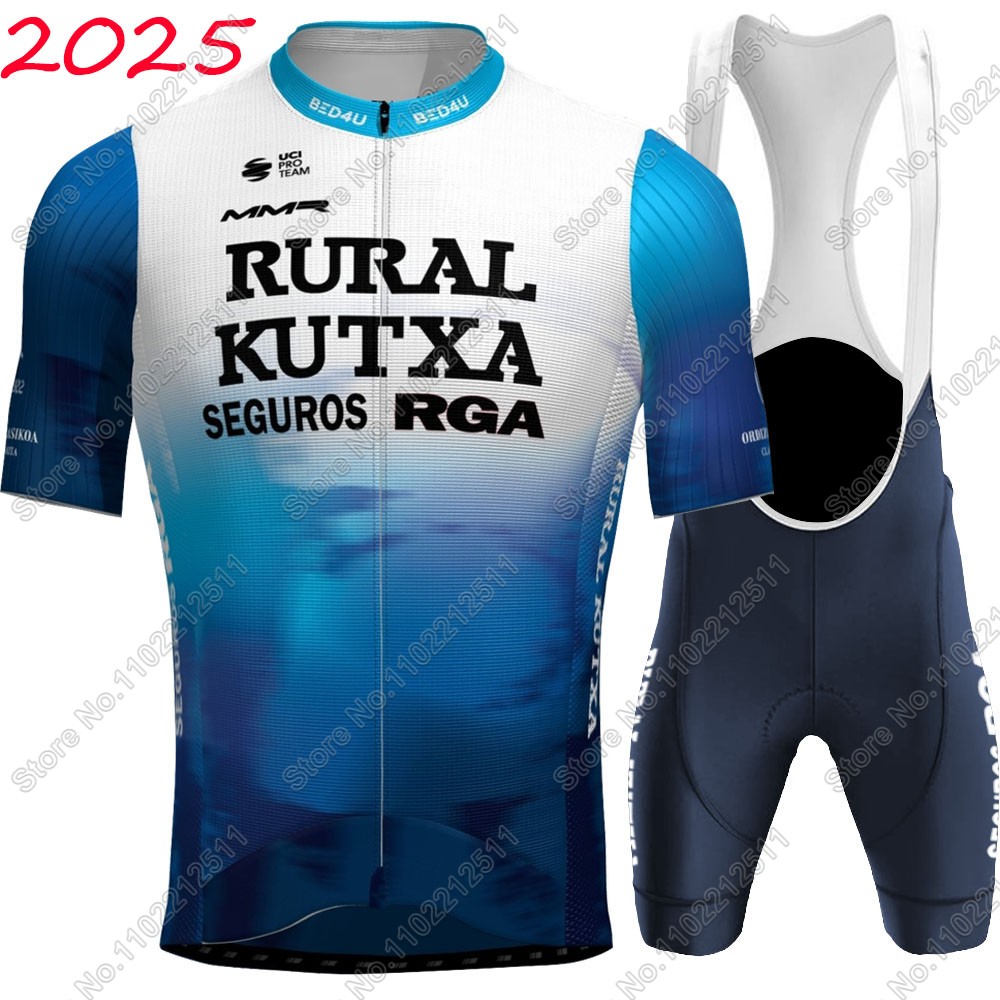 Summer Green Clothing - Rural Kutxa 2025 Cycling Jersey Team