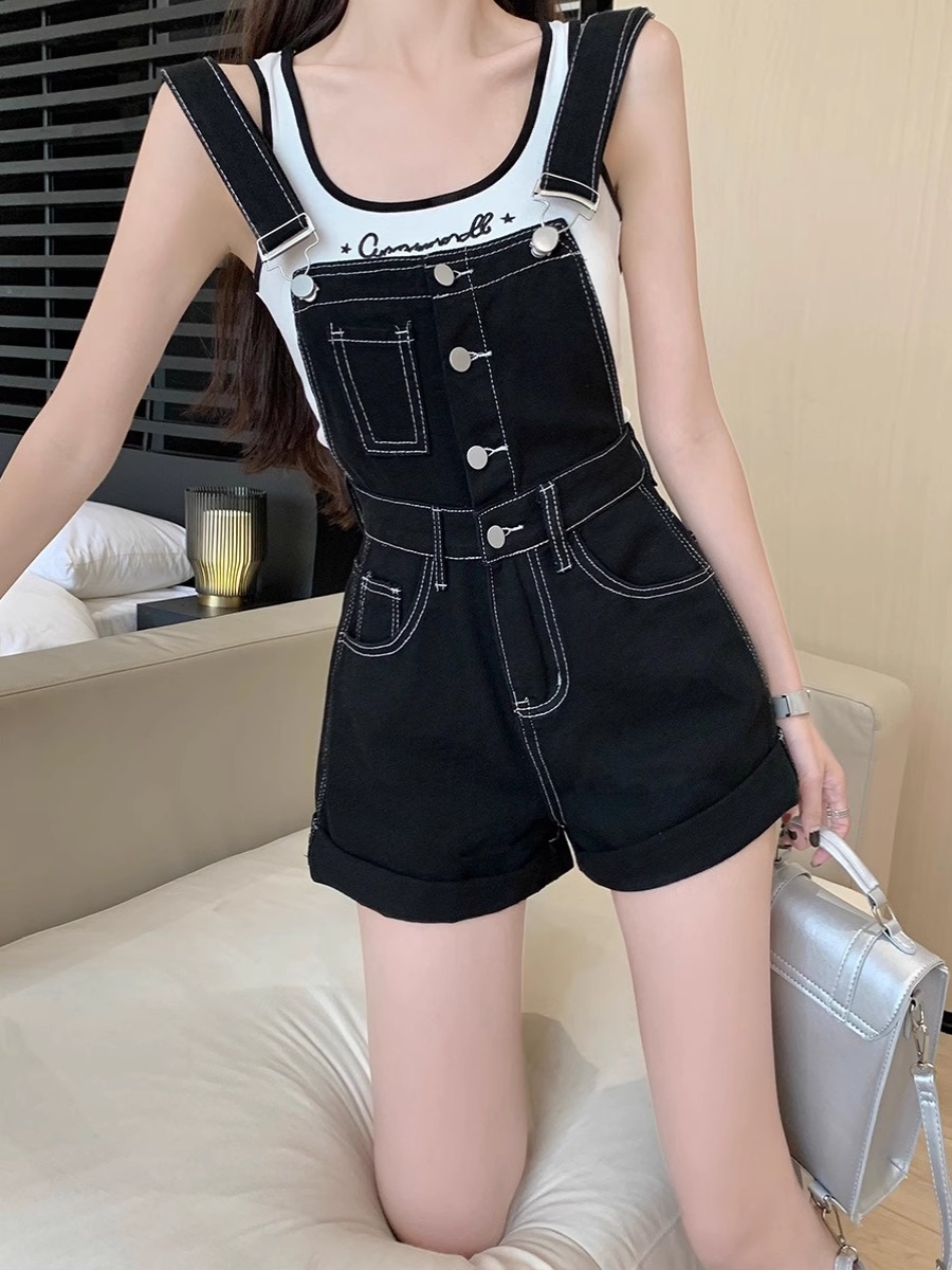 Rompers Women Solid Suspenders - огляд і ціна Summer Loving Clothing