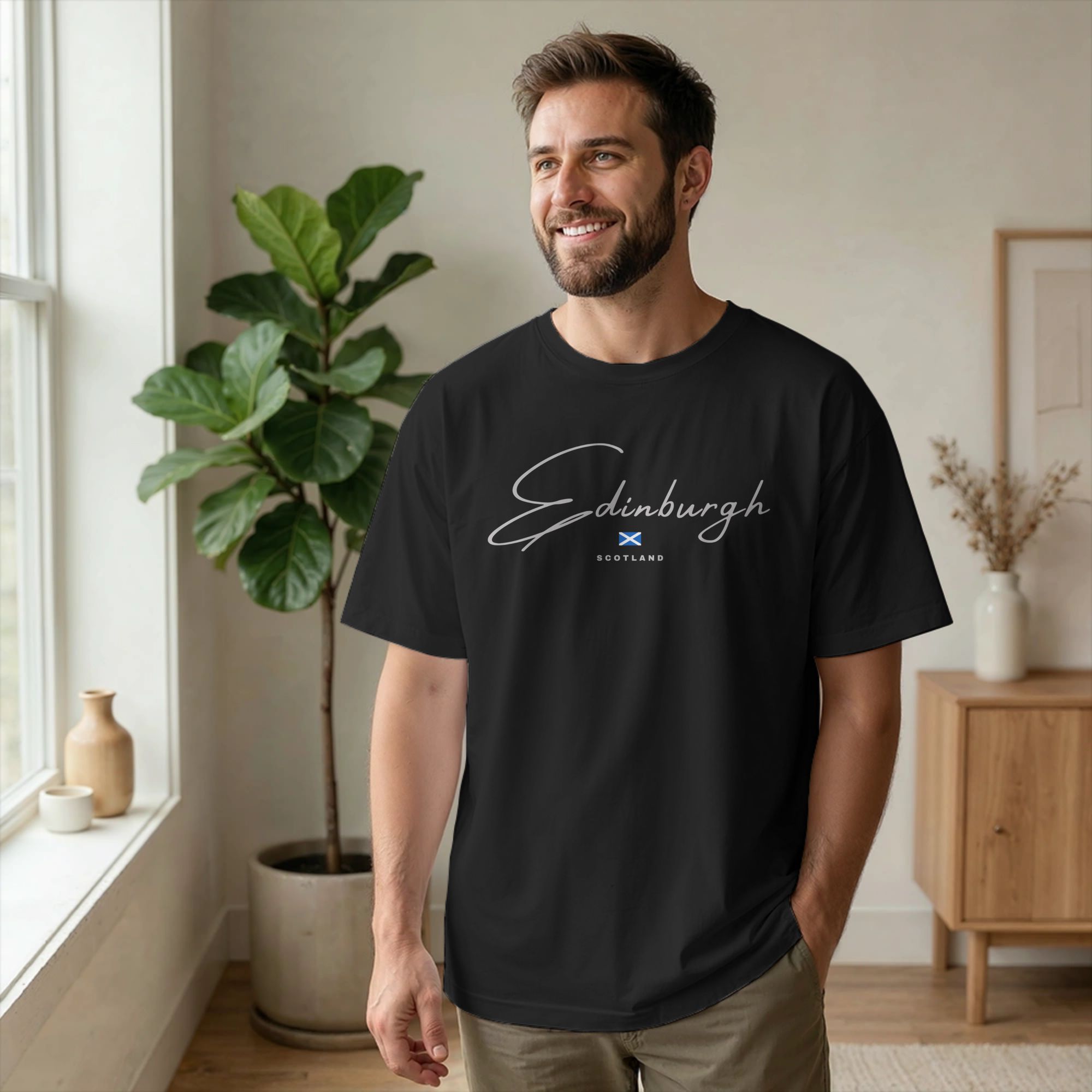 Men T-Shirt Edinburgh Scotland - огляд і ціна Summer Clothing Edinburgh