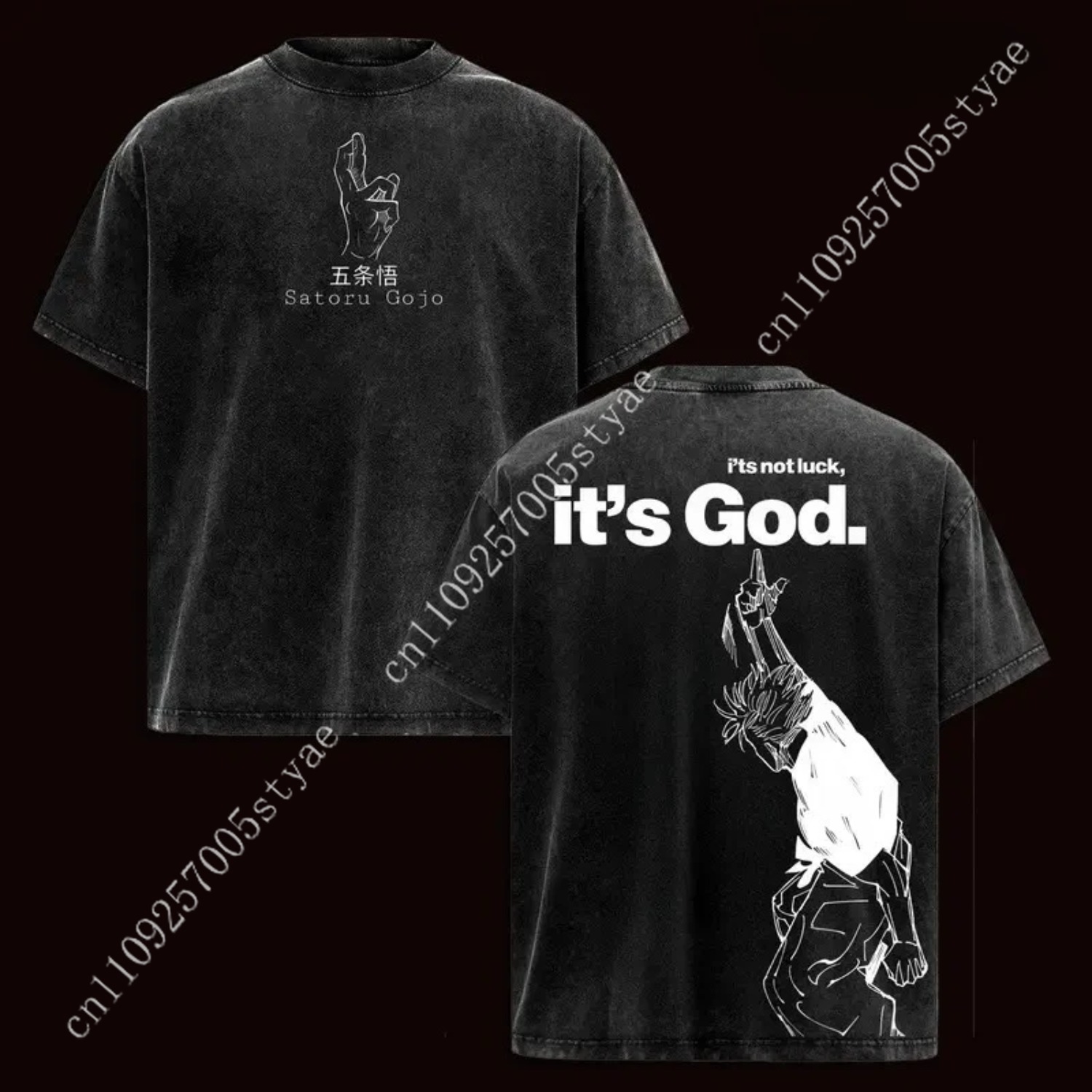 Anime  Gojo Satoru Graphic Tee - огляд і ціна Yours Summer Clothing