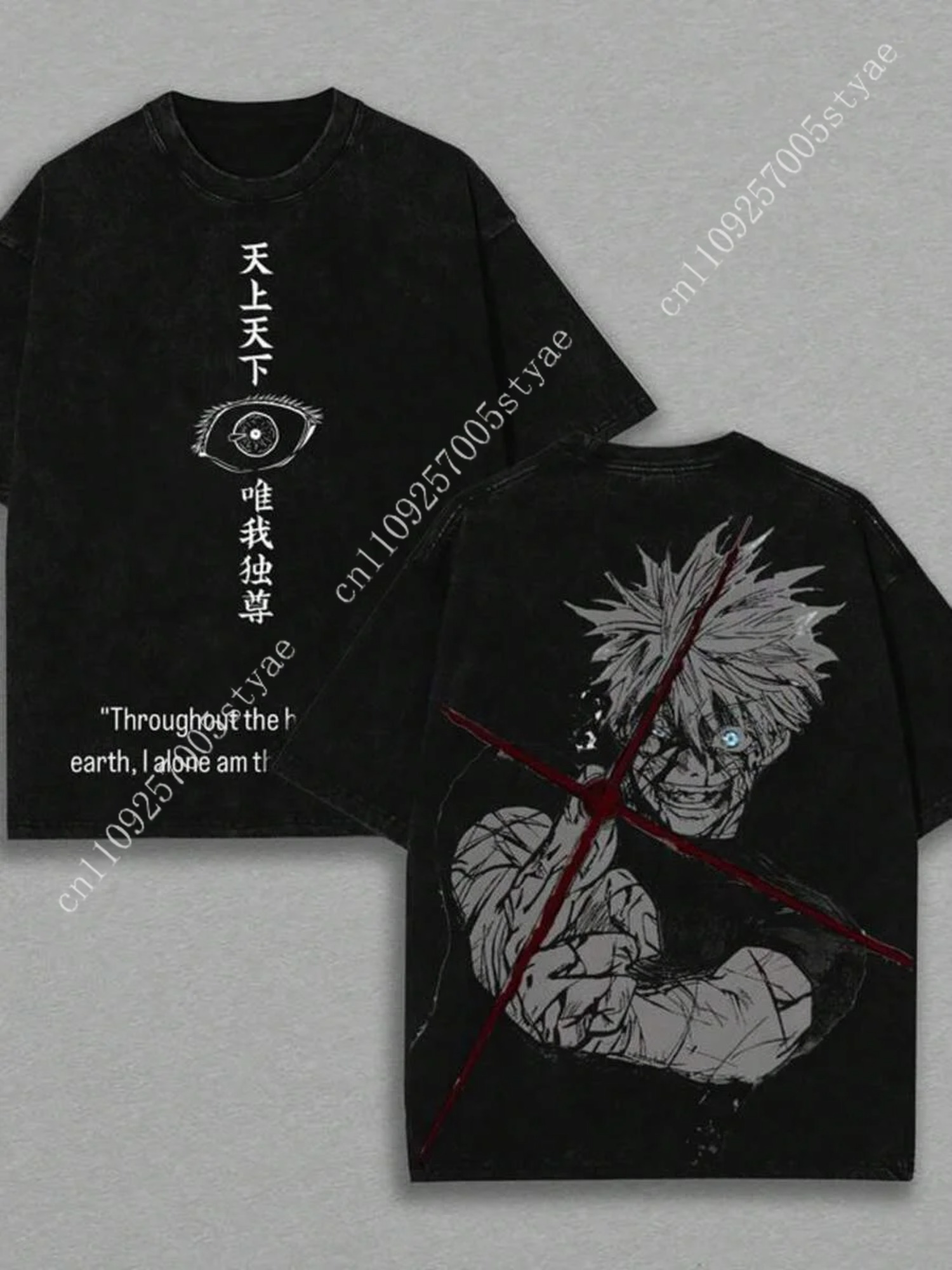 Gojo Satoru Graphic Tshirt  Ma - огляд і ціна Yours Summer Clothing