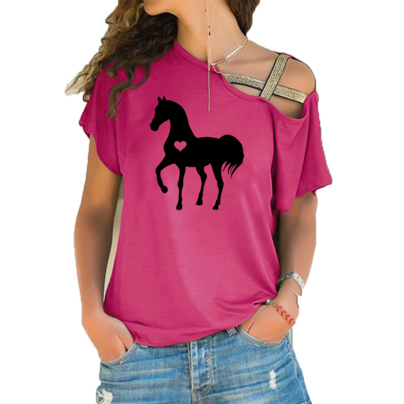 Summer New Heart horse tshirt  - огляд і ціна Summer Equestrian Clothing