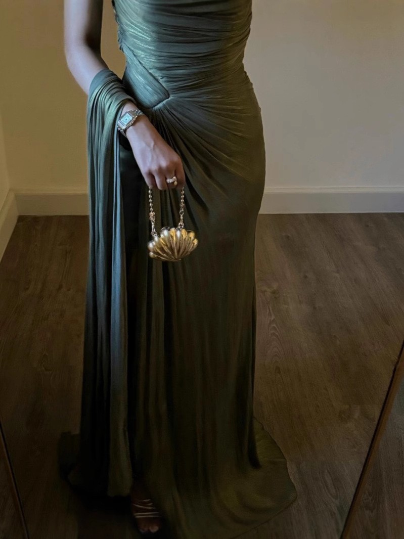 Luxury Party Dress Maxi Gown W - огляд і ціна Summer Green Clothing
